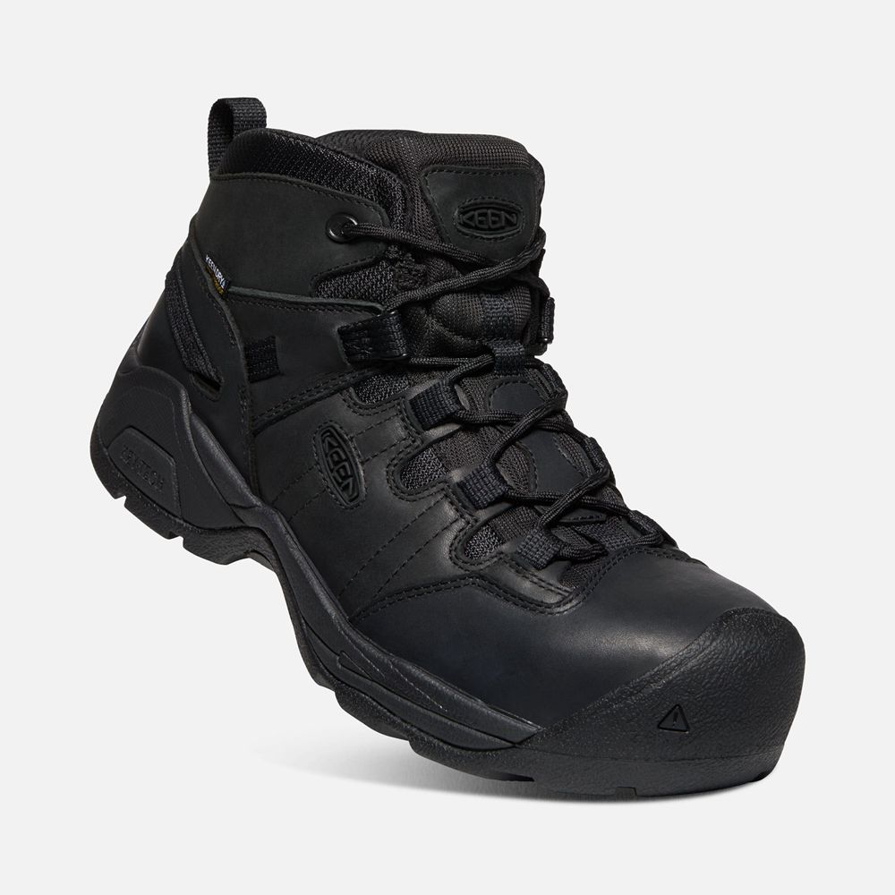 Botte de Travail Keen Homme Noir | Detroit Xt+ Waterproof (Carbon-Fiber) | JIWMU-1968